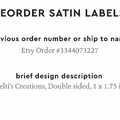 PPLR_HIDDEN_PRODUCT Reorder Previous Label Design - SATIN