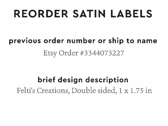 PPLR_HIDDEN_PRODUCT Reorder Previous Label Design - SATIN