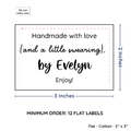 PPLR_HIDDEN_PRODUCT Large Text Only Label (2"x3"-Cotton)