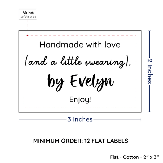 PPLR_HIDDEN_PRODUCT Large Text Only Label (2"x3"-Cotton)