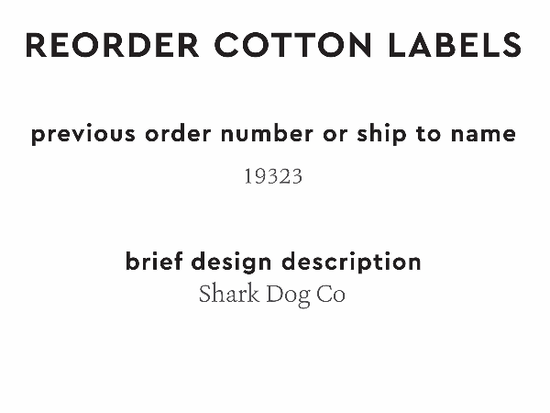 PPLR_HIDDEN_PRODUCT Reorder Previous Label Design - COTTON