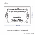 PPLR_HIDDEN_PRODUCT Swirl Accent Border with Fill in Blanks (2"x3" Cotton - 12 labels/set)