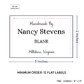 PPLR_HIDDEN_PRODUCT Large Text Only Label (2"x3"-Cotton)