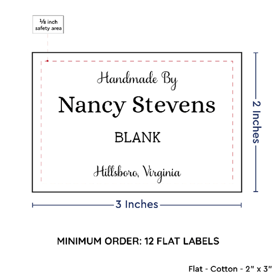 PPLR_HIDDEN_PRODUCT Large Text Only Label (2"x3"-Cotton)