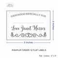 PPLR_HIDDEN_PRODUCT Double heart border with Fill in Blanks (2"x3" Cotton - 12 labels/set)