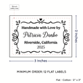 PPLR_HIDDEN_PRODUCT Swirl Accent Border (2"x3" Cotton - 12 labels/set)