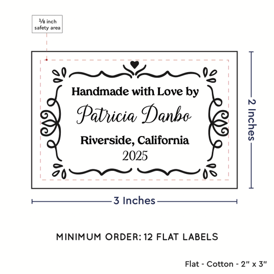 PPLR_HIDDEN_PRODUCT Swirl Accent Border (2"x3" Cotton - 12 labels/set)