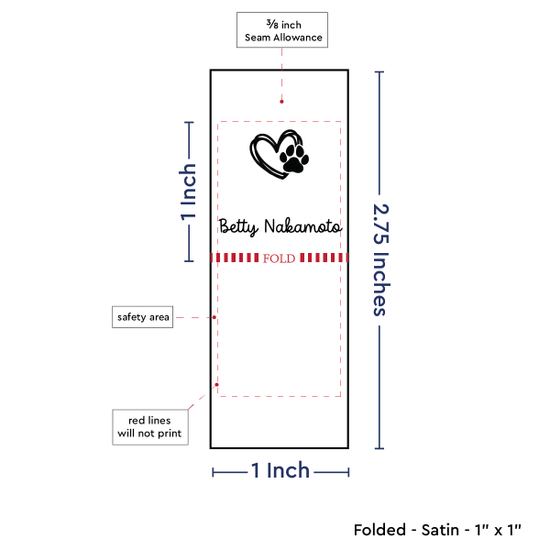 PPLR_HIDDEN_PRODUCT Heart and Paw Print (1" wide - Satin)