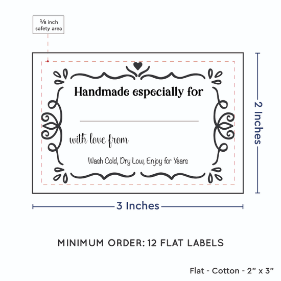 PPLR_HIDDEN_PRODUCT Swirl Accent Border with Fill in Blanks (2"x3" Cotton - 12 labels/set)