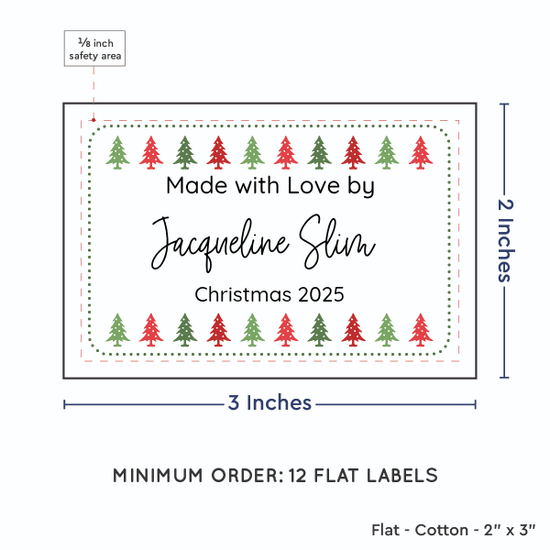 PPLR_HIDDEN_PRODUCT Christmas Trees (2"x3" Cotton - 12 labels/set)
