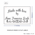 PPLR_HIDDEN_PRODUCT Double Heart Border (2"x3" Cotton - 12 labels/set)