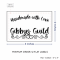 PPLR_HIDDEN_PRODUCT Double Heart Border (2"x3" Cotton - 12 labels/set)