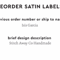 PPLR_HIDDEN_PRODUCT Reorder Previous Label Design - SATIN
