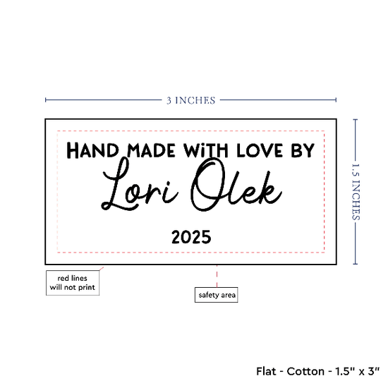 PPLR_HIDDEN_PRODUCT Text Only Medium Large Label (1.5"x3"-Cotton)