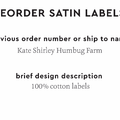 PPLR_HIDDEN_PRODUCT Reorder Previous Label Design - SATIN
