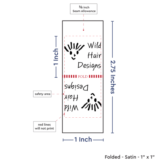 PPLR_HIDDEN_PRODUCT Print Your Logo/Image on Satin Tags (1" wide - Satin)