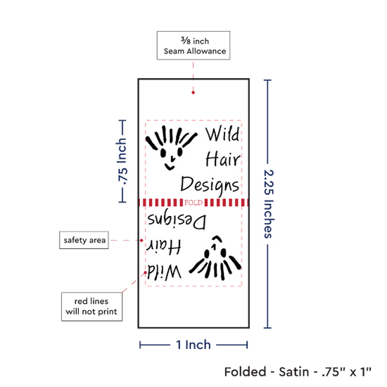 PPLR_HIDDEN_PRODUCT Print Your Logo/Image on Satin Tags (1" wide - Satin)