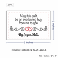 PPLR_HIDDEN_PRODUCT Double Heart Quote (2"x3" Cotton - 12 labels/set)