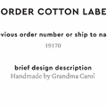 PPLR_HIDDEN_PRODUCT Reorder Previous Label Design - COTTON