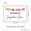 PPLR_HIDDEN_PRODUCT Colorful Banner (2"x3" Cotton - 12 labels/set)