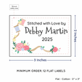 PPLR_HIDDEN_PRODUCT Thread and Flowers (2"x3" Cotton - 12 labels/set)