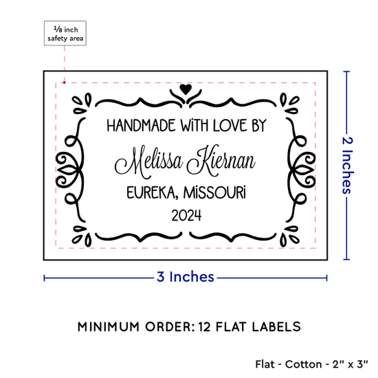 PPLR_HIDDEN_PRODUCT Swirl Accent Border (2"x3" Cotton - 12 labels/set)