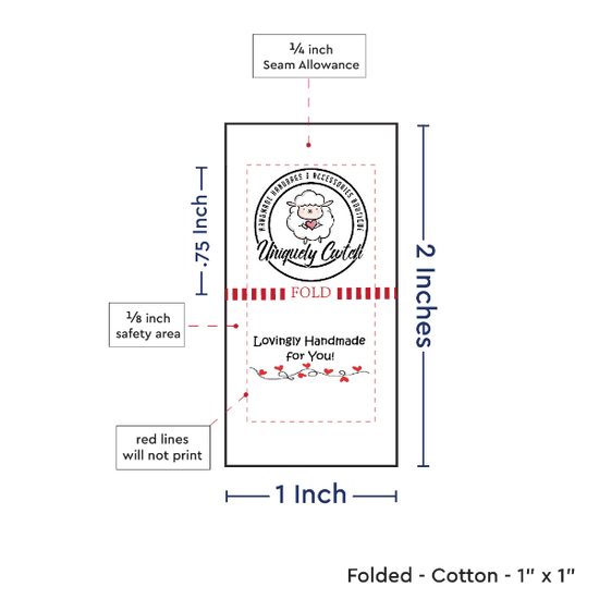 PPLR_HIDDEN_PRODUCT Print Your Logo or Image on FOLDED Cotton Tags