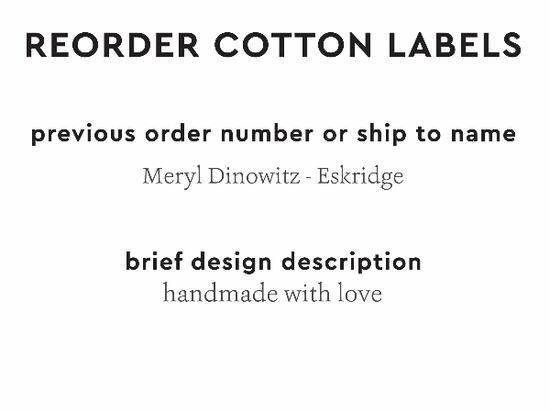 PPLR_HIDDEN_PRODUCT Reorder Previous Label Design - COTTON