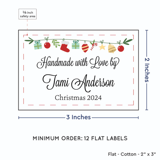 PPLR_HIDDEN_PRODUCT Christmas Garland (2"x3" Cotton - 12 labels/set)