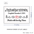 PPLR_HIDDEN_PRODUCT Double Heart Quote (2"x3" Cotton - 12 labels/set)