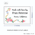 PPLR_HIDDEN_PRODUCT Thread and Flowers (2"x3" Cotton - 12 labels/set)