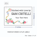 PPLR_HIDDEN_PRODUCT Thread and Flowers (2"x3" Cotton - 12 labels/set)