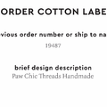 PPLR_HIDDEN_PRODUCT Reorder Previous Label Design - COTTON
