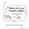 PPLR_HIDDEN_PRODUCT Thread and Flowers (2"x3" Cotton - 12 labels/set)