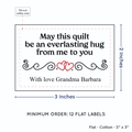 PPLR_HIDDEN_PRODUCT Double Heart Quote (2"x3" Cotton - 12 labels/set)