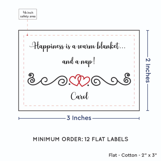 PPLR_HIDDEN_PRODUCT Double Heart Quote (2"x3" Cotton - 12 labels/set)