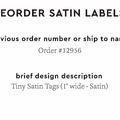 PPLR_HIDDEN_PRODUCT Reorder Previous Label Design - SATIN
