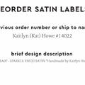 PPLR_HIDDEN_PRODUCT Reorder Previous Label Design - SATIN