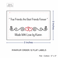 PPLR_HIDDEN_PRODUCT Double Heart Quote (2"x3" Cotton - 12 labels/set)