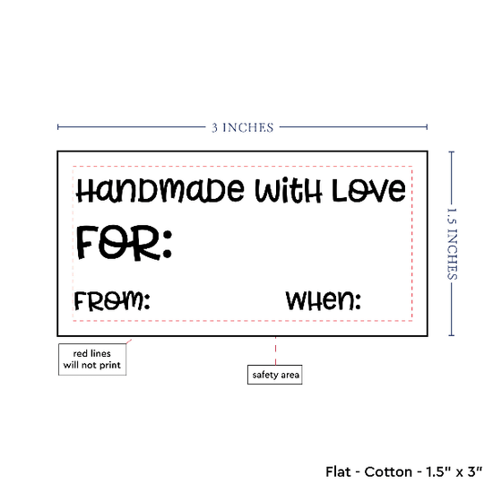 PPLR_HIDDEN_PRODUCT Text Only Medium Large Label (1.5"x3"-Cotton)