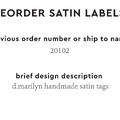 PPLR_HIDDEN_PRODUCT Reorder Previous Label Design - SATIN