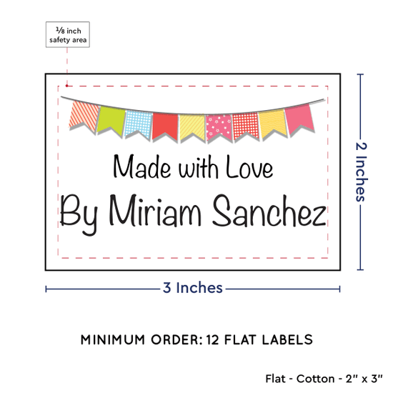 PPLR_HIDDEN_PRODUCT Colorful Banner (2"x3" Cotton - 12 labels/set)