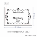 PPLR_HIDDEN_PRODUCT Swirl Accent Border with Fill in Blanks (2"x3" Cotton - 12 labels/set)