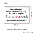 PPLR_HIDDEN_PRODUCT Double Heart Quote (2"x3" Cotton - 12 labels/set)