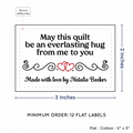 PPLR_HIDDEN_PRODUCT Double Heart Quote (2"x3" Cotton - 12 labels/set)