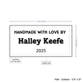 PPLR_HIDDEN_PRODUCT Text Only Medium Large Label (1.5"x3"-Cotton)