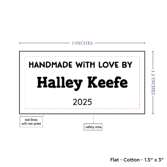 PPLR_HIDDEN_PRODUCT Text Only Medium Large Label (1.5"x3"-Cotton)