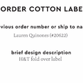 PPLR_HIDDEN_PRODUCT Reorder Previous Label Design - COTTON