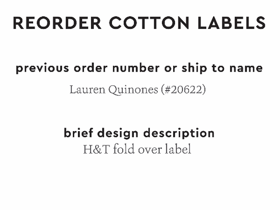 PPLR_HIDDEN_PRODUCT Reorder Previous Label Design - COTTON