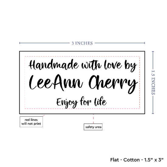 PPLR_HIDDEN_PRODUCT Text Only Medium Large Label (1.5"x3"-Cotton)